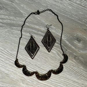 Boho Necklace and earrings